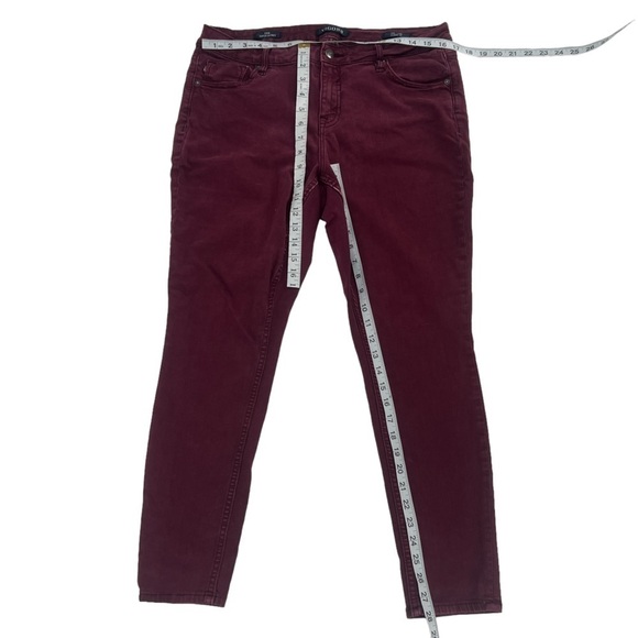 Vigoss Burgundy Edie Super Skinny Classic Fit Jeans Size 14 Women’s - Picture 5 of 8